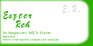 eszter reh business card